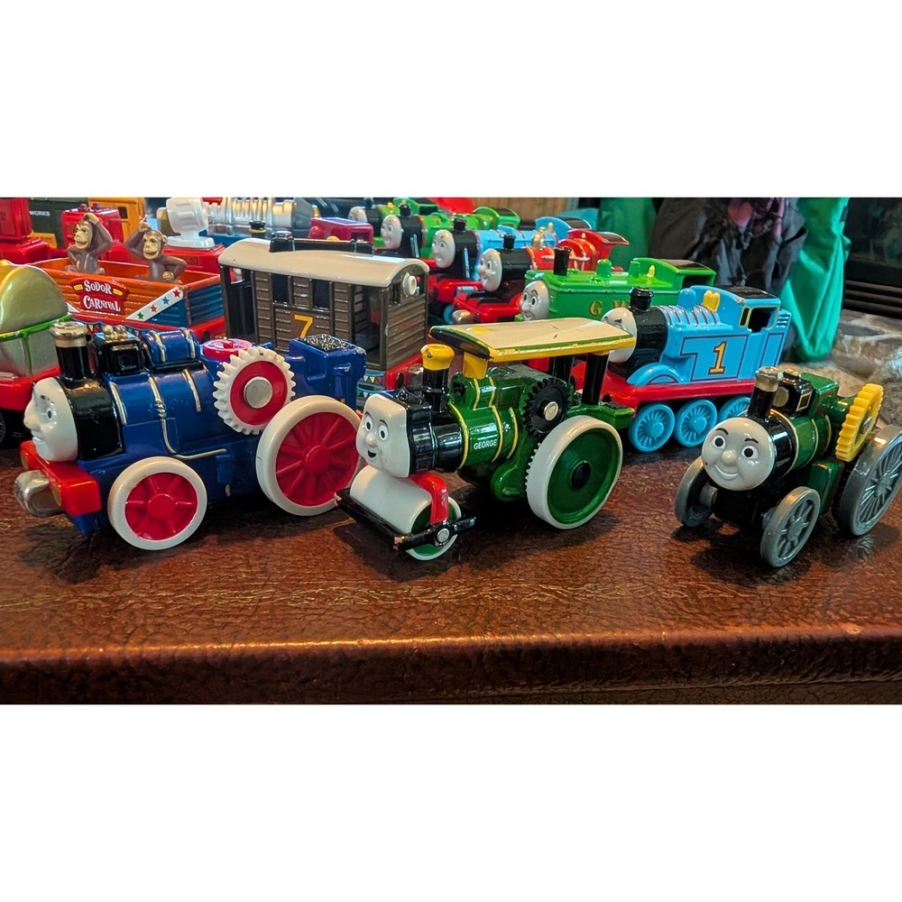 Thomas & Friends Take Along Diecast Train Lot 32 Pc Thomas Percy Harold Carnival - Picture 2 of 9